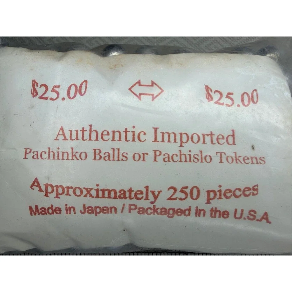 Authentic Imported Pachinko Balls Pachislo Tokens 1 CM  250 Pieces JAPAN